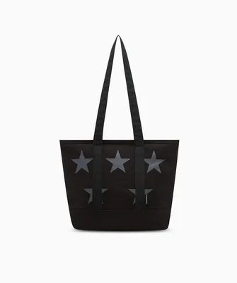 Bolsa Tote Converse Canvas Five Star Negra para Mujer