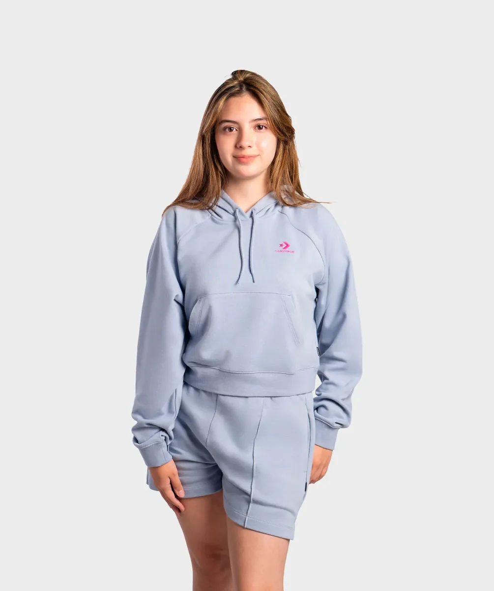 Sudadera Converse Star Chevron Lila para Mujer