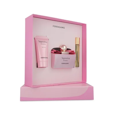 Salvatore Ferragamo Signorina Romantica 100ml + 15ml + Body Lotion
