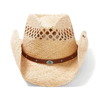 Sombrero Stetson Madrid de rafia paja estilo vaquero talla M natural