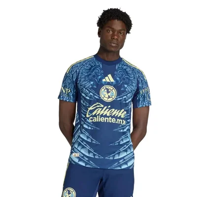 Jersey adidas hombre club america azul visitante jugador 25/26