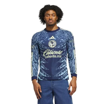 Jersey adidas hombre club america azul aficionado visitante 25/26