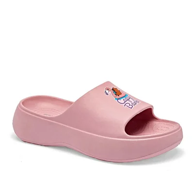 Elega sandalia impermeable para mujer rosa cod 140393-E