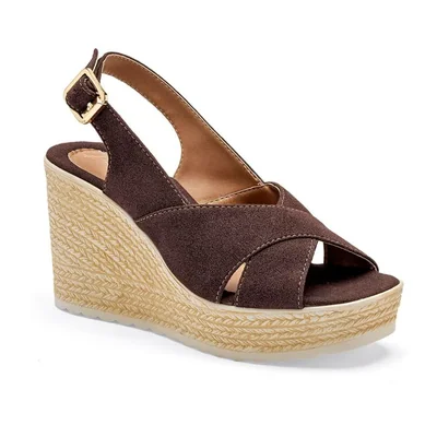 Been Class sandalia plataforma para mujer café cod 140231-E