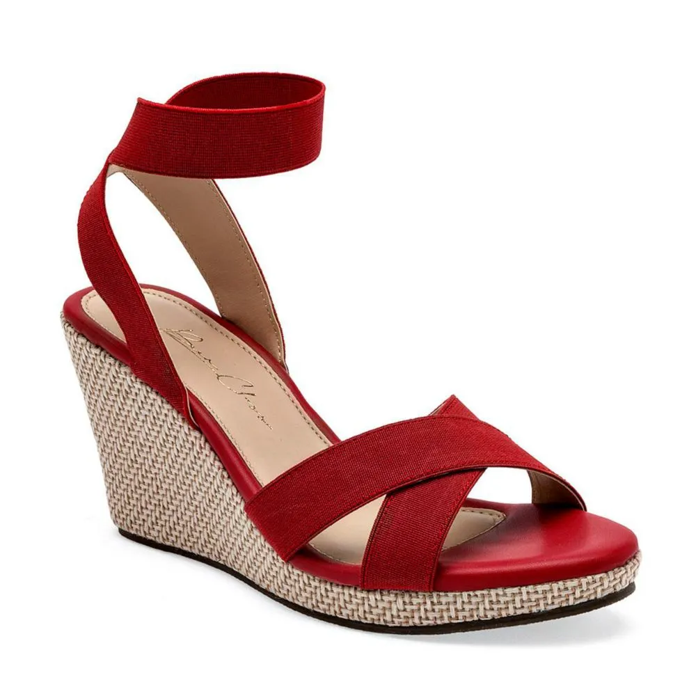 Been Class sandalia cuña para mujer rojo cod 141130-E