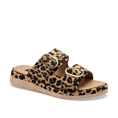 Been Class sandalia piso para mujer camel café negro cod 140223-E