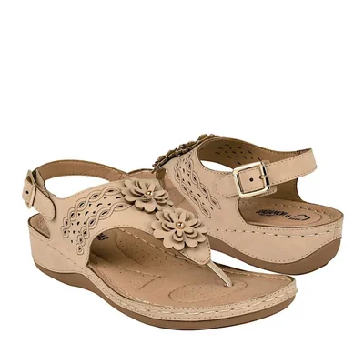 SANDALIAS DAMA NOMADAS 1840 SIMIPIEL BEIGE
