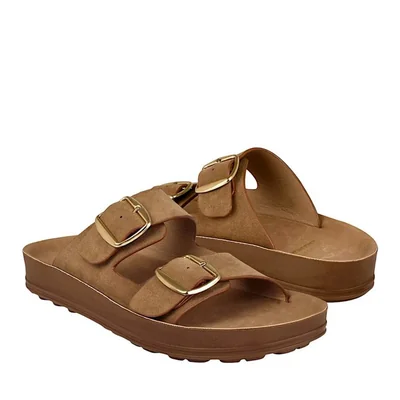 SANDALIAS DAMA NOMADAS 67900 SUEDE CAFÉ