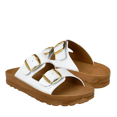 SANDALIAS DAMA NOMADAS SIMIPIEL BLANCO 67900