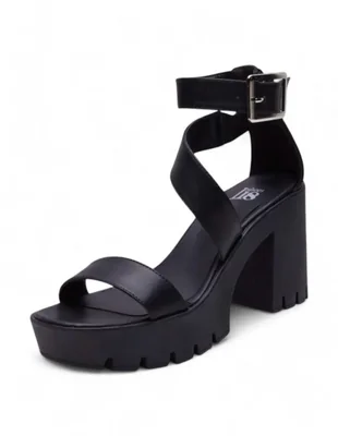 Tacones Sandalias Altos Tacón Ancho