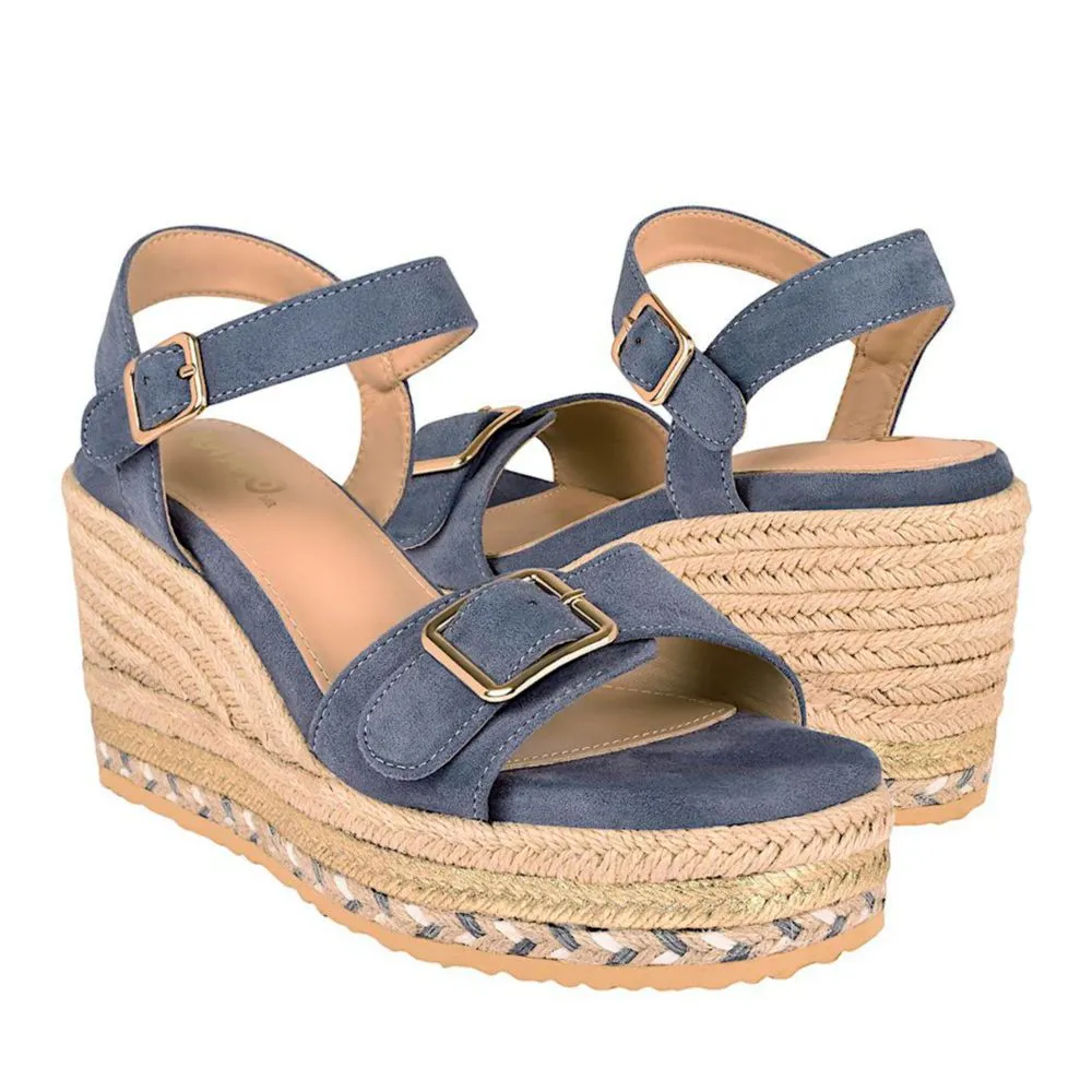 CUÑAS DAMA STYLO 2537071 SUEDE AZUL