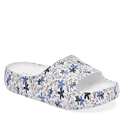 Elega Sandalia para mujer blanco multicolor, Cod.125066CE