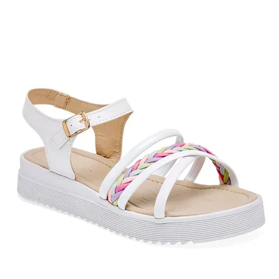 Been Class Sandalia para mujer blanco multicolor, código 124791-E