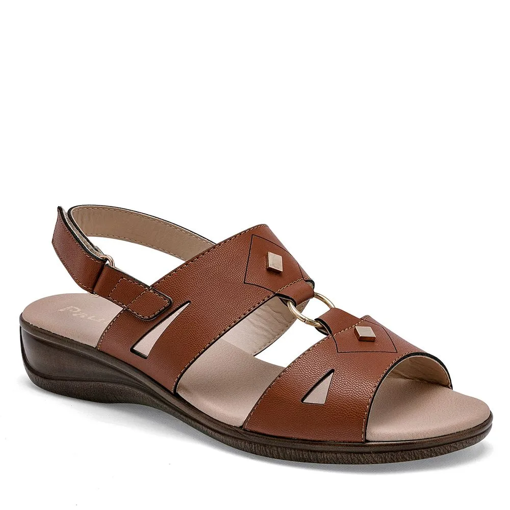 Paulie Sandalia para mujer camel, código 126482-E