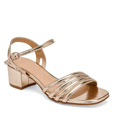 First Avenue Zapatillas de fiesta para mujer dorado, código 125156-E