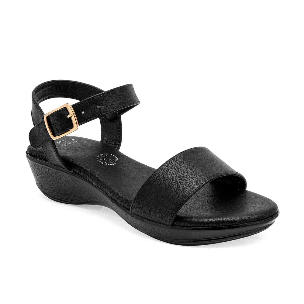 First Avenue Sandalia para mujer negro, código 121597-E