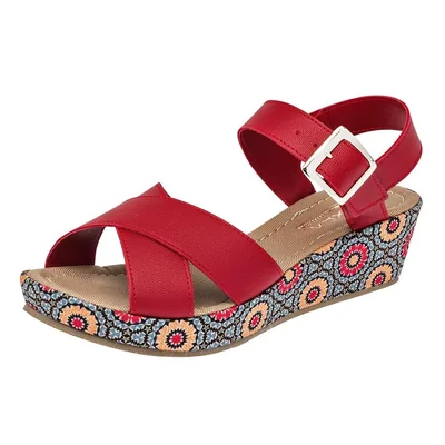Diexca Sandalia para mujer rojo, código 108490-1