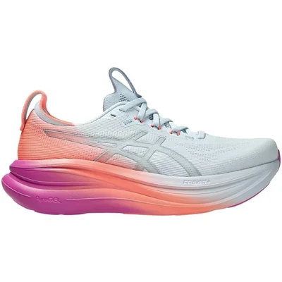 Tenis Running Asics Gel-Nimbus 28 Sunny Sizzl Azul Mujer 101