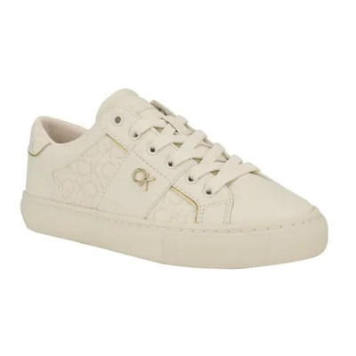 Tenis Calvin Klein Charie beige para mujer