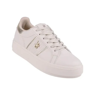Tenis mujer casual beige polo club 14504