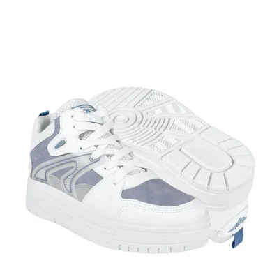 TENIS CASUALES MUJER BETH SIMIPIEL BCO/AZUL