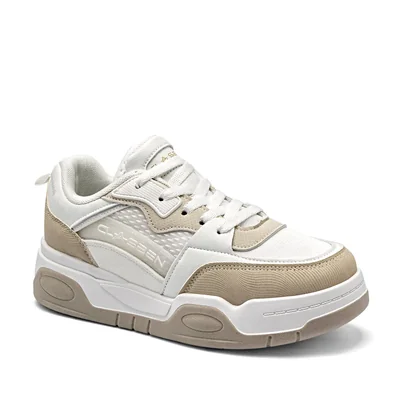 Clasben Tenis urbano para mujer blanco beige, Cod.129130CE
