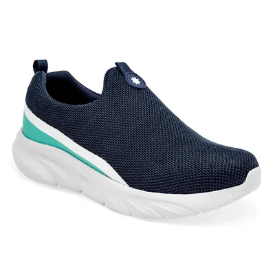 Mora Confort Tenis urbano para mujer marino verde blanco, Cod.125444CE