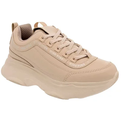 Miss Pink Tenis urbano para mujer beige, código 98608-1