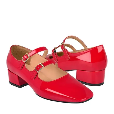 TACONES DAMA STYLO 8560 CHAROL ROJO