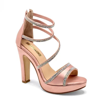 Mary Cecy Zapatillas para mujer rosa satin plata, código 121672-E