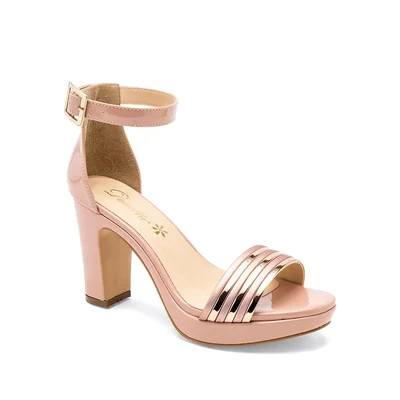 Damita Zapatilla para mujer rosa dorado, código 121798-E