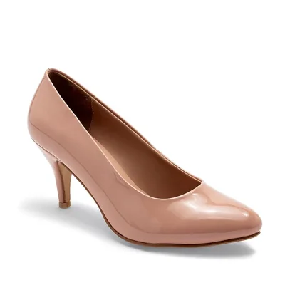 Damita Zapatilla para mujer beige charol, código 58223-1