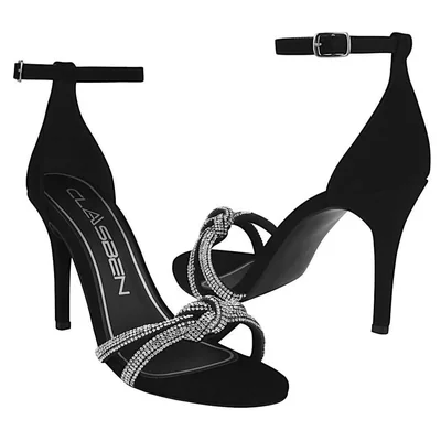 SANDALIAS DE FIESTA PARA DAMA CLASBEN  AZERETTH SUEDE NGO