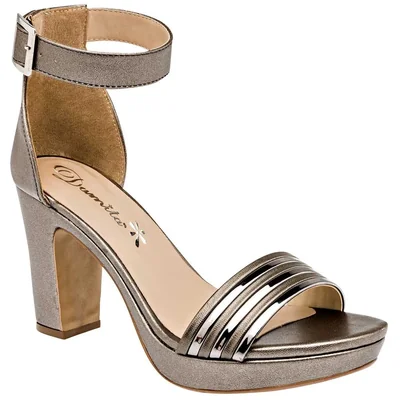 Damita Zapatillas de fiesta para mujer gris, código 94342-1