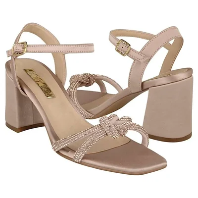 SANDALIAS DAMA STYLO 8026 TEXTIL BEIGE