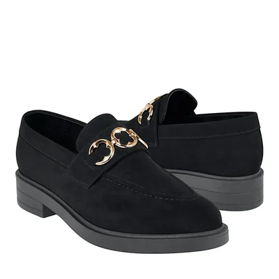 MOCASINES STYLO MUJER 2650 SUEDE NEGRO