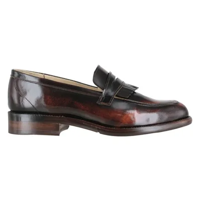 Zapato Vestir Dama Carlo Ronaldi 1019 Camaleón Café Cuero Injerto