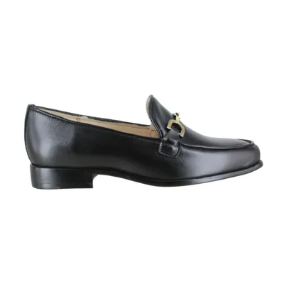 Zapato Vestir Dama Carlo Ronaldi 1208 Mestizo Liso Negro Cuero