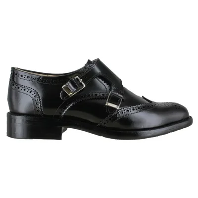 Zapato Vestir Dama Carlo Ronaldi Camaleón Negro Suela Cuero Injerto