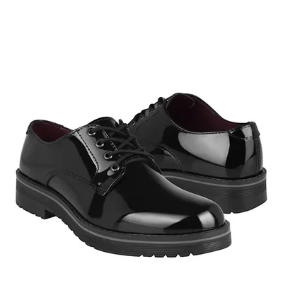 ZAPATOS OXFORD DAMA GREEN LOVE 93120 CHAROL NEGRO