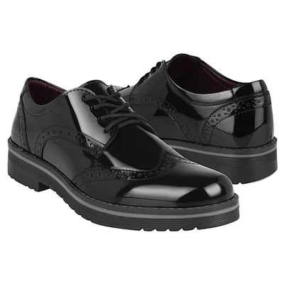 MOCASINES DAMA GREEN LOVE 93123 CHAROL NEGRO