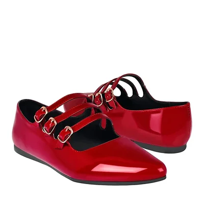 ZAPATOS DAMA BERLIN 705302-3 CHAROL ROJO