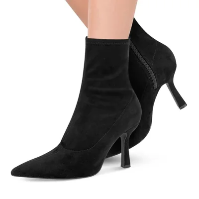 BOTA CORTA DAMA YAELI FASHION VESTIR 1224235 COLOR NEGRO