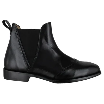Bota Vestir Dama Carlo Ronaldi 1207 Becerro Negro Cuero