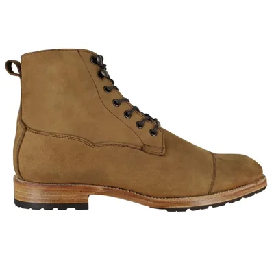 Bota Vestir Dama Carlo Ronaldi 1008 Crazy Camello Injerto Canto Natural