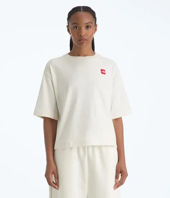 Playera Tnf Red Box S/S Boxy Mujer