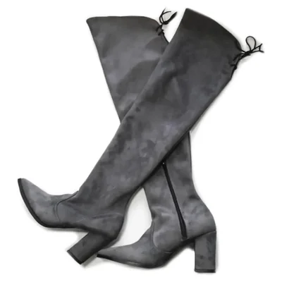 Bota Biker Puntal para mujer Gris Oxford Nyxmart