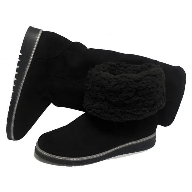 Bota Invernal Australia Larga Negro Nyxmart