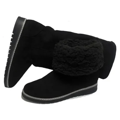 Bota Invernal Australia Larga Negro Nyxmart