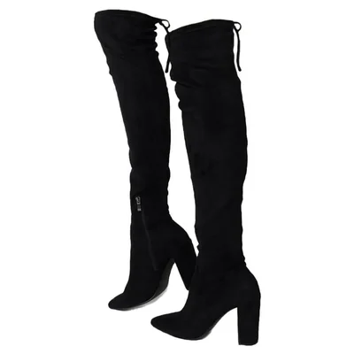 Bota Biker Puntal para mujer Negro Nyxmart